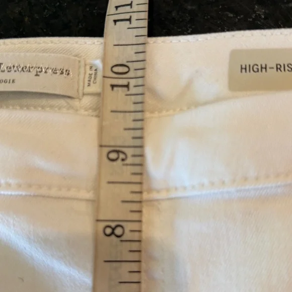 Anthropologie Pilcro & the Letterpress White High Rise Denim Legging Jeans W-28 - Picture 10 of 13